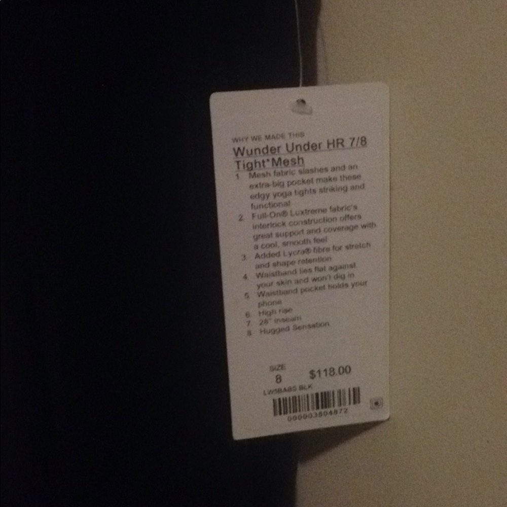 Lululemon Wunder under High Rise tight mesh - Picture 5 of 7